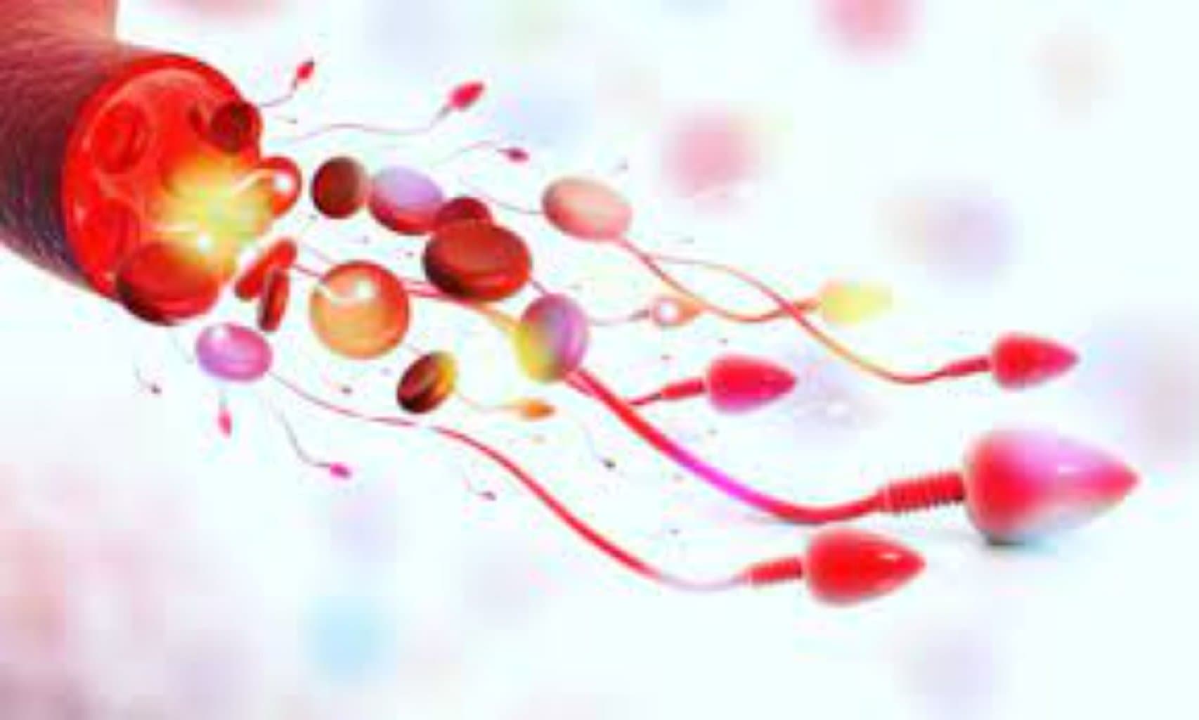 Spermada qan (hemospermiya)