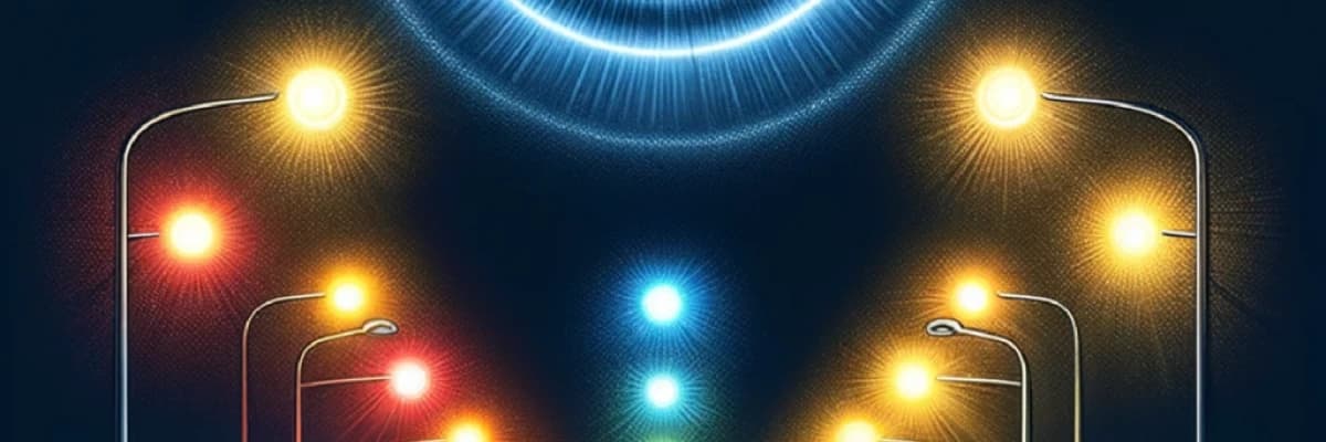 İşıqların ətrafında rəngli halqaları görmək