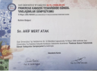 Op. Dr. Mert Atak Ümumi cərrah sertifikası
