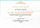 Dr. Elnur Rəhimov Xalq təbabəti sertifikası