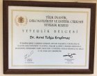 Dos. Dr. Avni Tolga Eryılmaz Plastik cərrah sertifikası