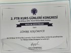 Uzman Doktor Zöhre Haşımova Fizioterapiya sertifikası