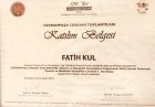 Op. Dr. Fatih Kul Ümumi cərrah sertifikası
