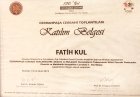 Op. Dr. Fatih Kul Ümumi cərrah sertifikası