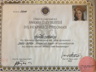 Dt. Damla Zenar Stomatolog sertifikası