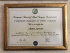 Op. Dr. Ahmet Savran Ortopediya və Travmatologiya sertifikası