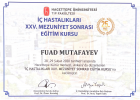 Uzman Doktor Fuad Mustafayev Qastroenteroloq sertifikası