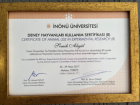 Uzm. Dr. Dt. Semih Akgül Stomatolog sertifikası