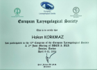 Prof. Dr. Mehmet Hakan Korkmaz Qulaq Burun Boğaz Xəstəlikləri - LOR Cerrah sertifikası